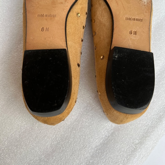 Yves Saint Laurent Ballet Flat Tan Suede / Rhinestone Size US 6M - Picture 6 of 13